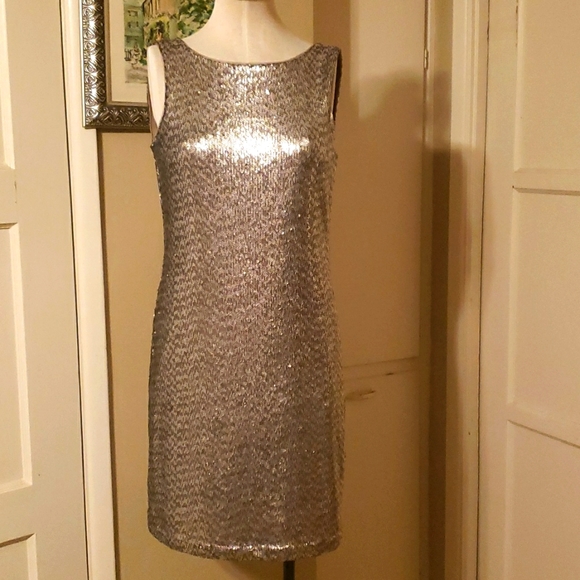White House Black Market Dresses & Skirts - WHBM Bronze Sequin Dress